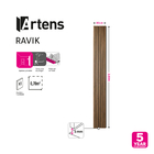 Painel Ripado de Madeira MDF 19mm Nogueira 30x260cm Ravik Artens