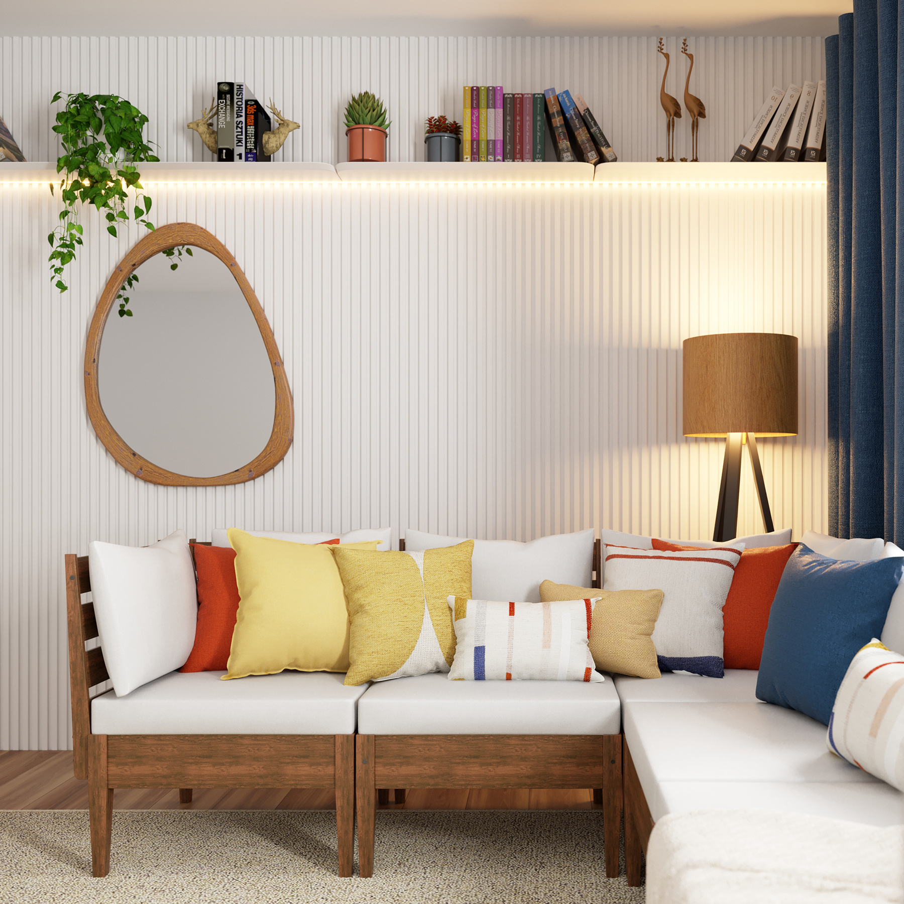 Painel Ripado em MDF Moldurama