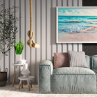 Painel Ripado de Madeira MDF 2,70m x 1,5cm x 6cm Branco Moldurama