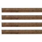 Painel Ripado de Madeira MDF 2,70m x 1,5cm x 6cm Carvalho York Moldurama