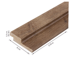 Painel Ripado de Madeira MDF 2,70m x 1,5cm x 6cm Carvalho York Moldurama