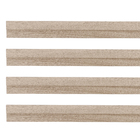 Painel Ripado de Madeira MDF 2,70m x 1,5cm x 6cm Marfim Adriático Moldurama