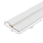 Painel Ripado de Madeira MDF 2,70m x 1,5cm x 6cm Primer Branco Moldurama