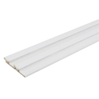 Painel Ripado de Madeira MDF 2,70m x 1,5cm x 6cm Primer Branco Moldurama