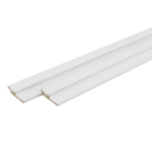 Painel Ripado de Madeira MDF 2,70m x 1,5cm x 6cm Primer Branco Moldurama