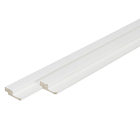 Painel Ripado em MDF 3,4x270cm Branco Premium Moldurama - 6 Peças