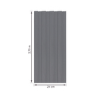 Painel Ripado em MDF 6x270cm Titanium Premium Moldurama - 4 Peças