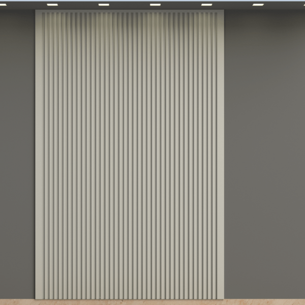 Painel Ripado Metálico - Kit Infinity Wall Lystra 12pçs - Cor