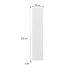 Painel Ripado Milla Branco Mdf 230cm Carraro