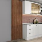 Painel Ripado Milla Nogal 230cm Carraro