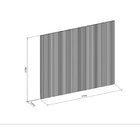 Painel Ripado Modular 2,50x2,97cm (7,43m²) Nature Fosco