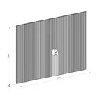 Painel Ripado Modular 210cm Nature Fosco