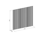 Painel Ripado Modular 2,50x2,58cm (6,45m²) Nature Fosco