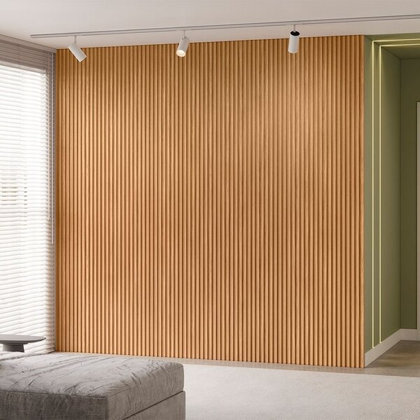 Painel Ripado Modular 2,50x2,58cm (6,45m²) Nature Fosco