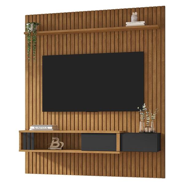 Painel Ripado Nassau Para Tv Até 75" Polegadas Com 1 Gaveta