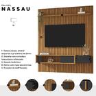 Painel Ripado Nassau Para Tv Até 75" Polegadas Com 1 Gaveta