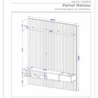 Painel Ripado Nassau Para Tv Até 75" Polegadas Com 1 Gaveta