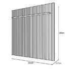 Painel Ripado Niagara 2500mm Para Tv De 82" Freijo - Colibri