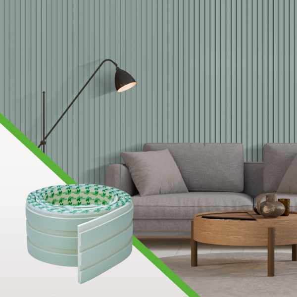 Painel Ripado Papel De Parede Autocolante Eva Laminado Textur