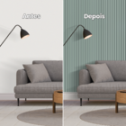 Painel Ripado Papel De Parede Autocolante Eva Laminado Textur