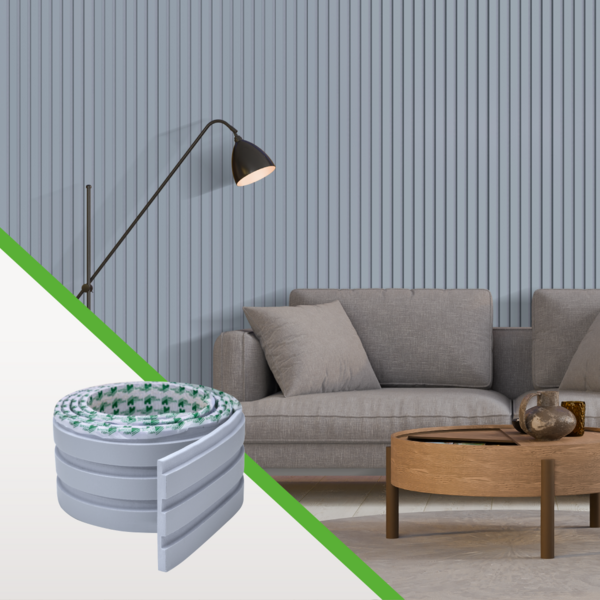 Painel Ripado Papel De Parede Autocolante Eva Laminado Textur