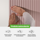 Painel Ripado Papel De Parede Autocolante Eva Laminado Textur