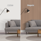 Painel Ripado Papel De Parede Autocolante Eva Laminado Textur