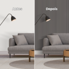 Painel Ripado Papel De Parede Autocolante Eva Laminado Textur