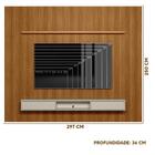 Painel Ripado Para Sala 75 Polegadas 3.0 Com Nicho E Pratelei