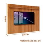 Painel Ripado Para Sala Até 70 Polegadas 230cm Nature Loft Im