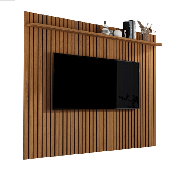 Painel Ripado Para Sala Com Uma Prateleira Venus 1.8 - Giga M