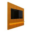 Painel Ripado Para Sala Tv Até 75 Polegadas Com Led Naturale