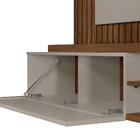 Painel Ripado Para Tv 55 Polegadas Amêndoa Titânio Tocantins