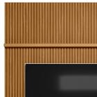 Painel Ripado Para Tv 75 Pol. Com Bancada 219cm Premium L06 N