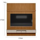 Painel Ripado Para Tv 75 Pol. Com Bancada 219cm Premium L06 N
