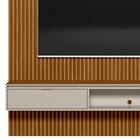 Painel Ripado Para Tv 75 Pol. Com Bancada 219cm Premium L06 N