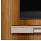 Painel Ripado Para Tv 75 Pol. Com Bancada 297cm Premium L06 N