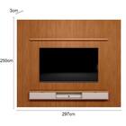 Painel Ripado Para Tv 75 Pol. Com Bancada 297cm Prime Plus L0