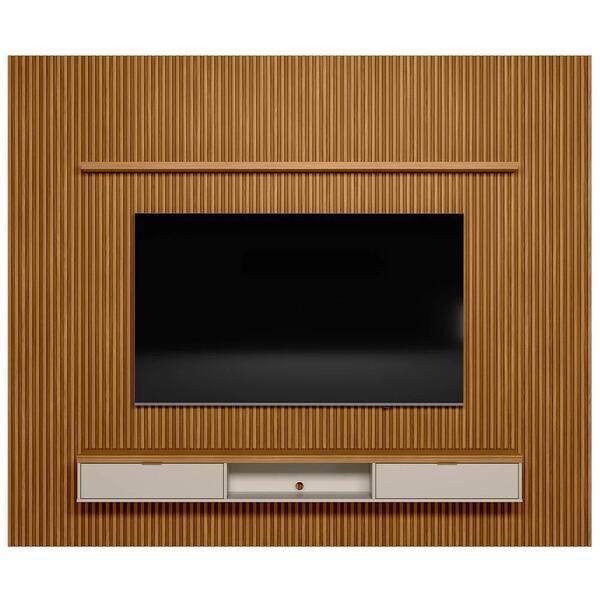 Painel Ripado Para Tv 75 Pol. Com Bancada 297cm Prime Plus L0