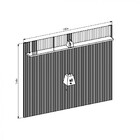 Painel Ripado Para Tv 75 Polegadas Ouro Preto 1,80m Linea Bra