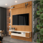 Painel Ripado Para Tv Até 55 Polegadas Intense Com Nicho 135cm