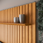 Painel Ripado Para Tv Até 55 Polegadas Intense Com Nicho 135cm