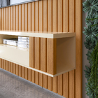 Painel Ripado Para Tv Até 55 Polegadas Intense Com Nicho 135cm