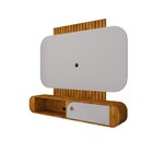 Painel Ripado Para Tv Até 55 Polegadas Jurerê Marrom/cinza