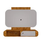 Painel Ripado Para Tv Até 55 Polegadas Jurerê Marrom/cinza