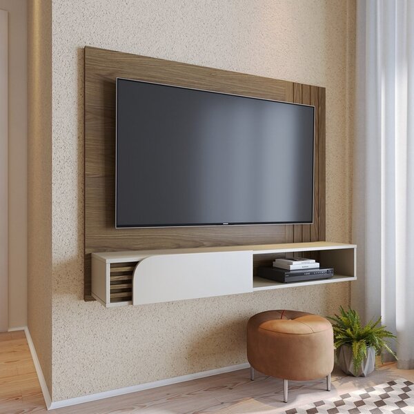 Painel Ripado Para Tv Até 55 Polegadas Suspenso 1 Porta Jurer