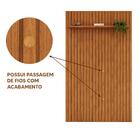 Painel Ripado Para Tv Até 60 Polegadas Freijó Pratic Dj Móveis