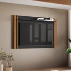 Painel Ripado Para Tv Até 65 Polegadas 107,2cmx163,4cm Preto