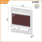 Painel Ripado Para Tv Até 65 Polegadas 2 Gavetas 178cm Pradel