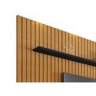 Painel Ripado Para Tv Até 65 Polegadas 2 Prateleiras Roma Cin